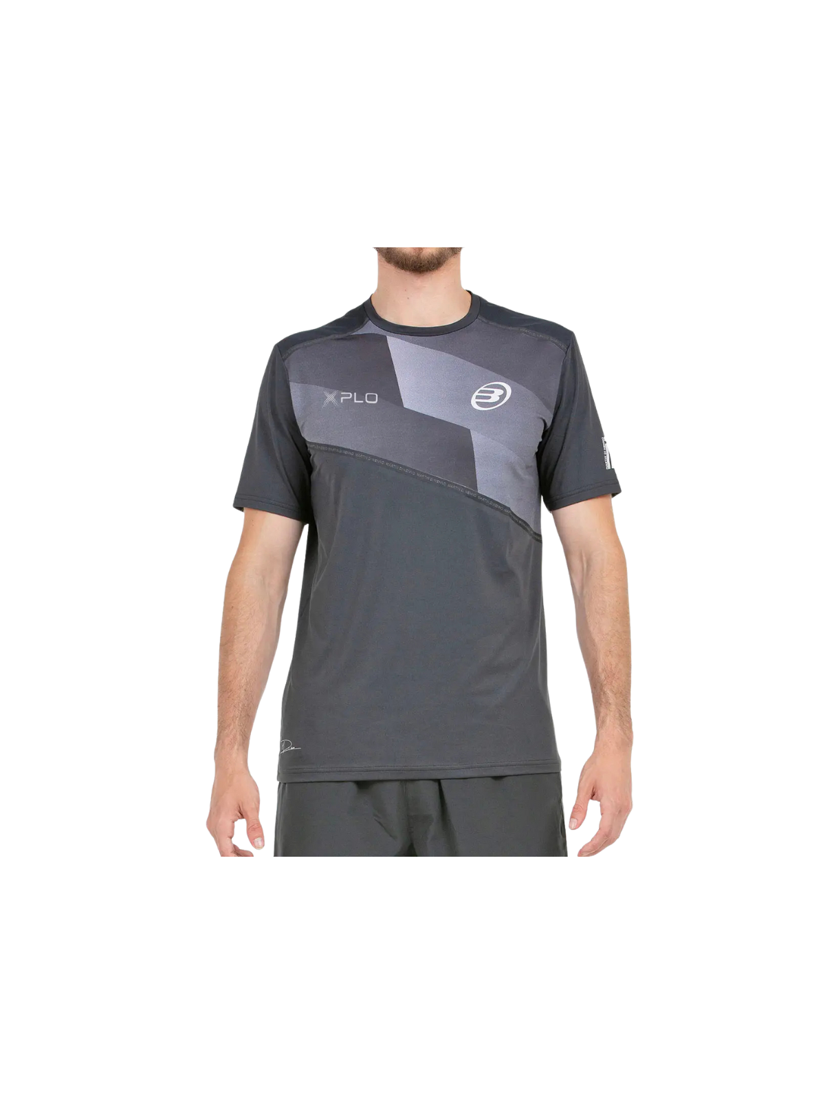 CAMISETA BULLPADEL DINNENO 25V 005 NEGRO