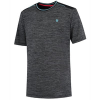 Camiseta Maillot K-Swiss Men Hypercourt Tee Melange Jet Black